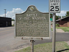 Battle of The Washita Marker