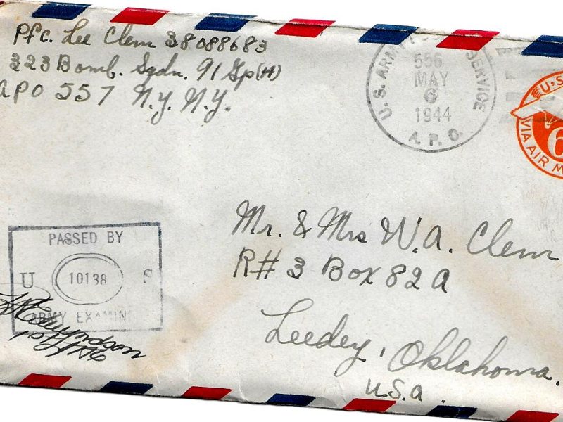 Lee Clem Letter May 5, 1944