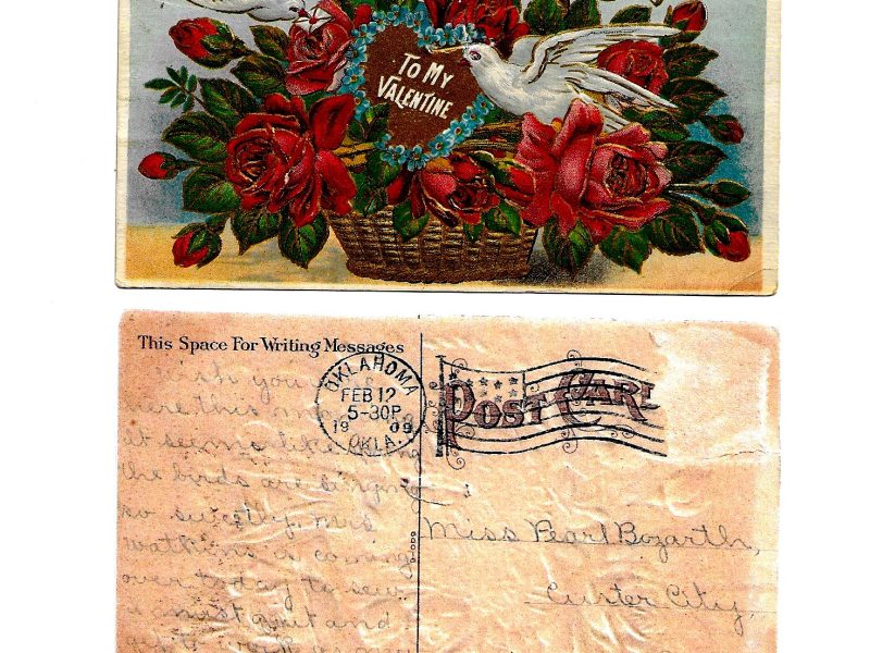 Postcard to Pearl Bozarth, Oklahoma City, Oklahoma, February 12, 1909