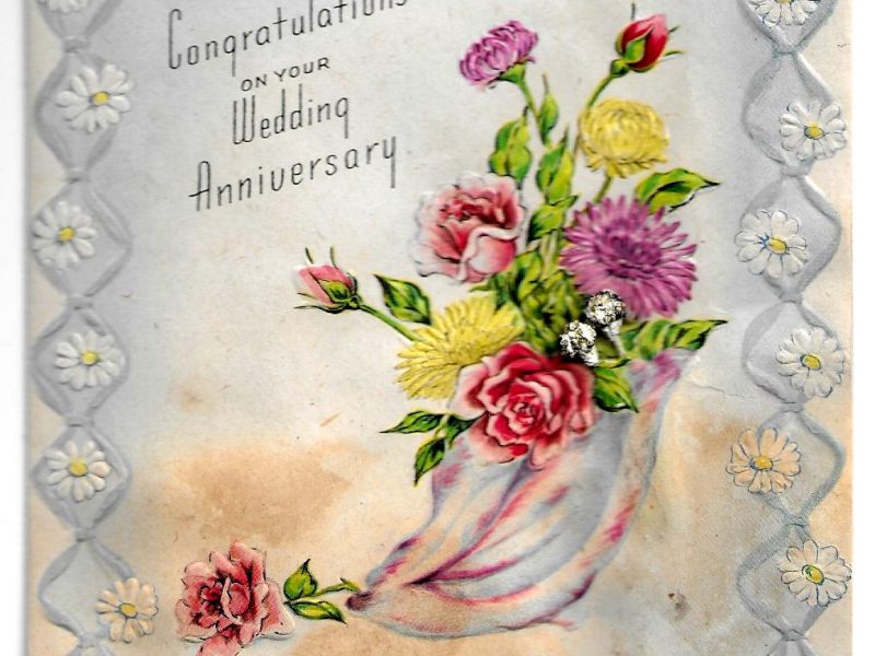 Anniversary Card to Lt. and Mrs. C. S. Heckrodt, November 18, 1944