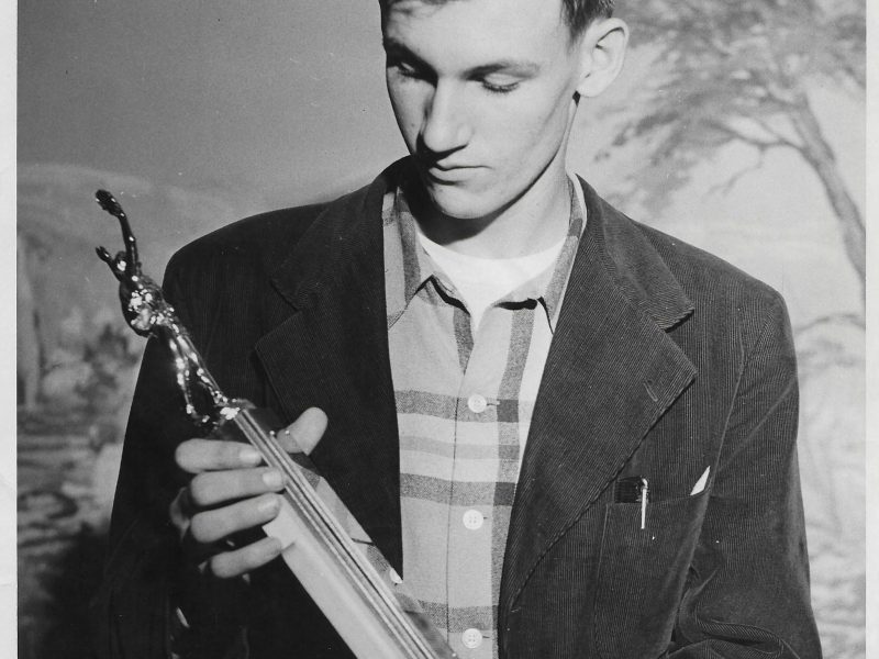 Bob Brown with FFA Trophy