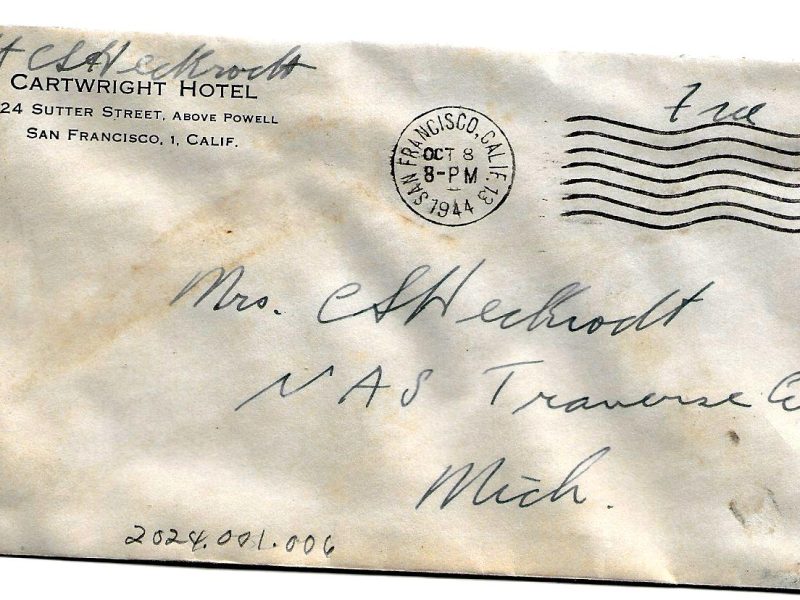 Letter to Mrs. C. S. Heckrodt, October 8, 1944