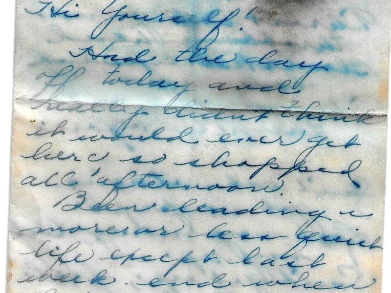 Letter from Lily October 12, 1943