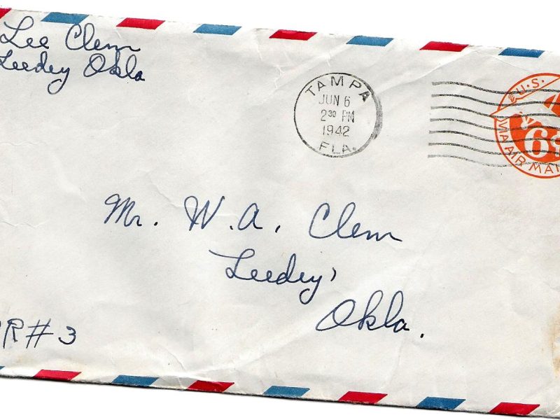 Lee Clem Letter to W. A. Clem June 5, 1942